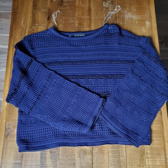 Ceny Open Knit Crochet Top SZ Small - Picture 2 of 4